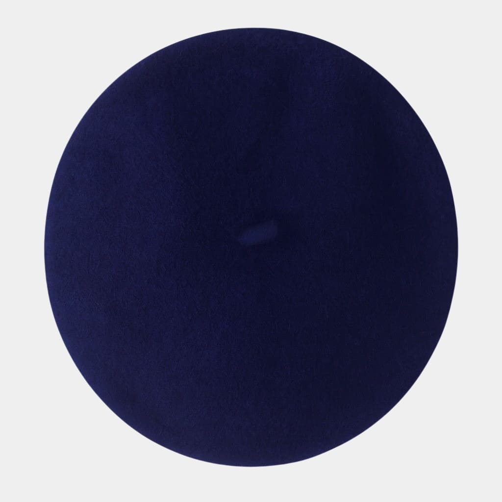 Béret basque bleu marine en laine