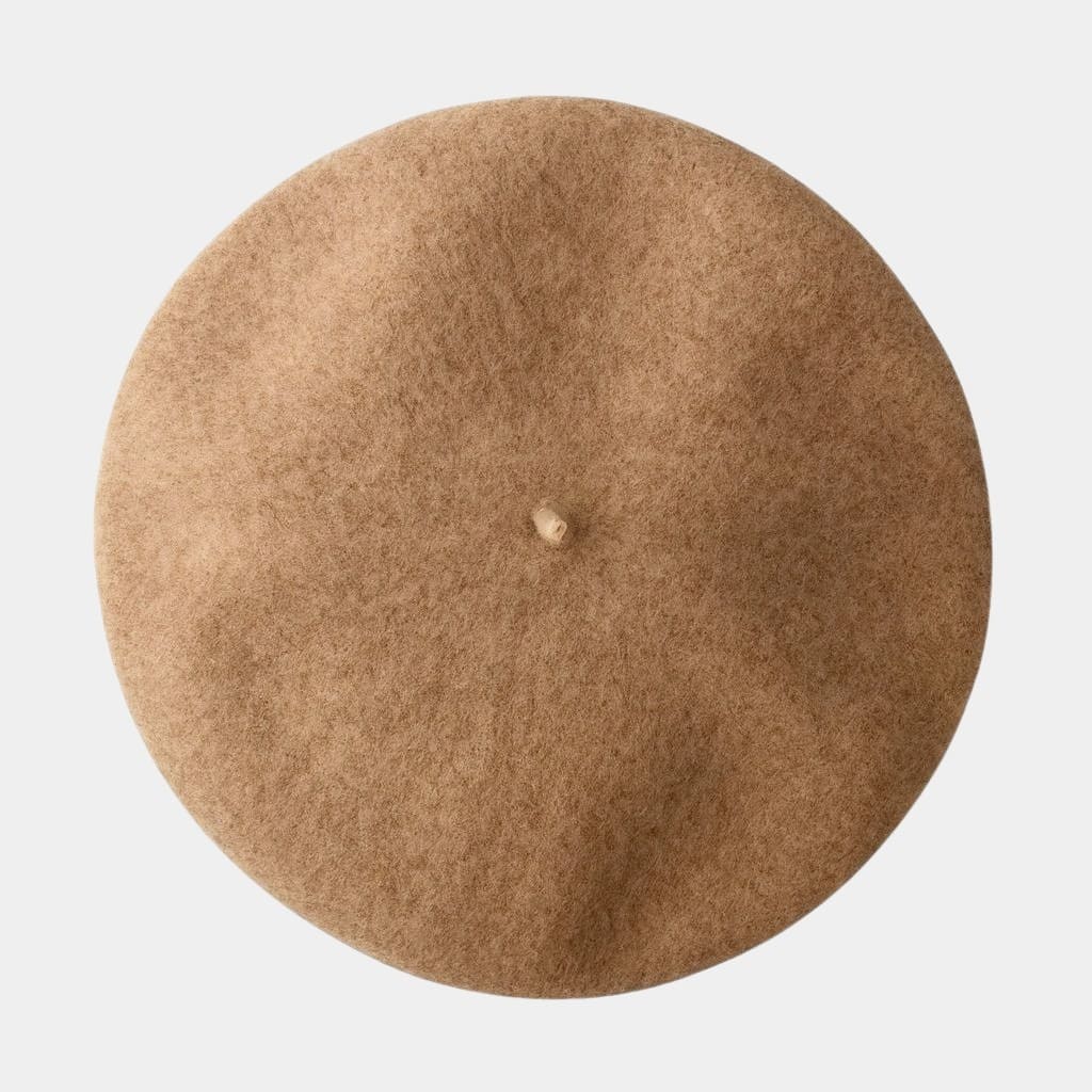 Béret basque marron en laine