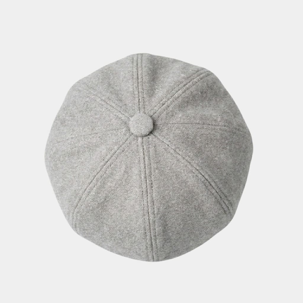 Béret casquette gris en coton