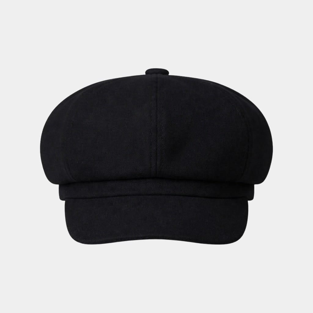 Béret casquette noir en coton