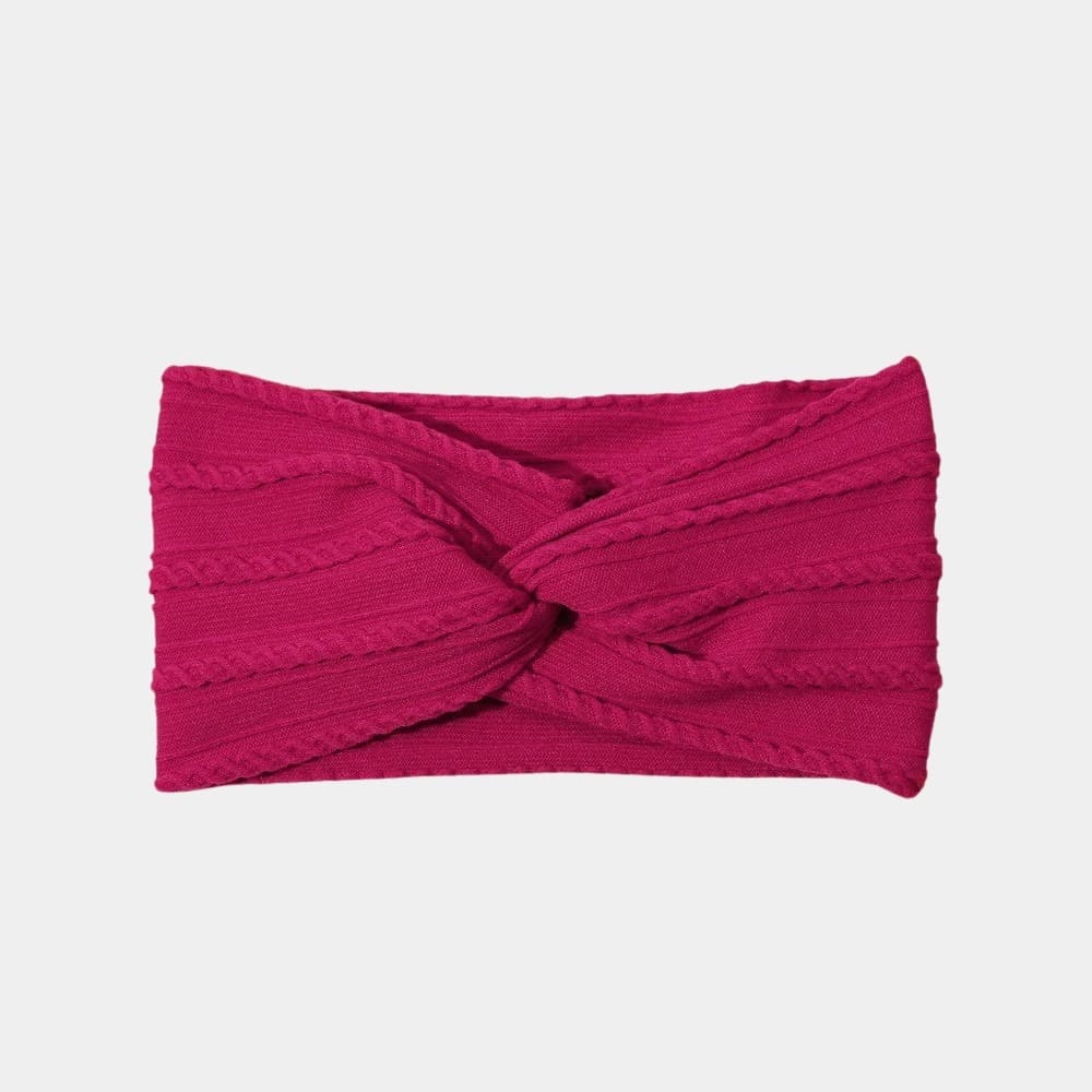 Bandeau bébé large amarante violette