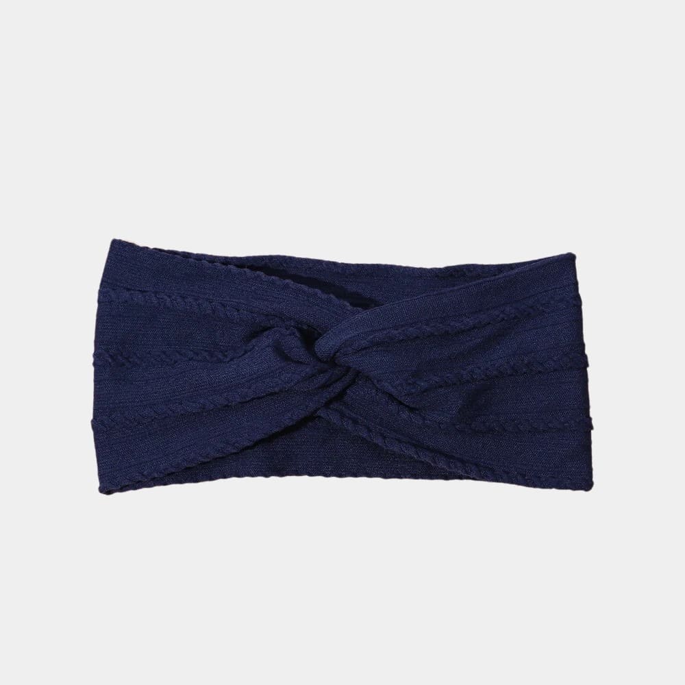 Bandeau bébé large bleu marine