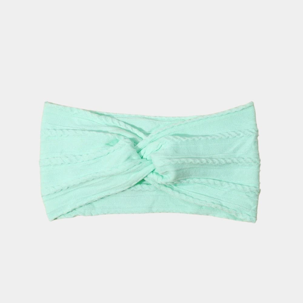 Bandeau bébé large bleu Tiffany