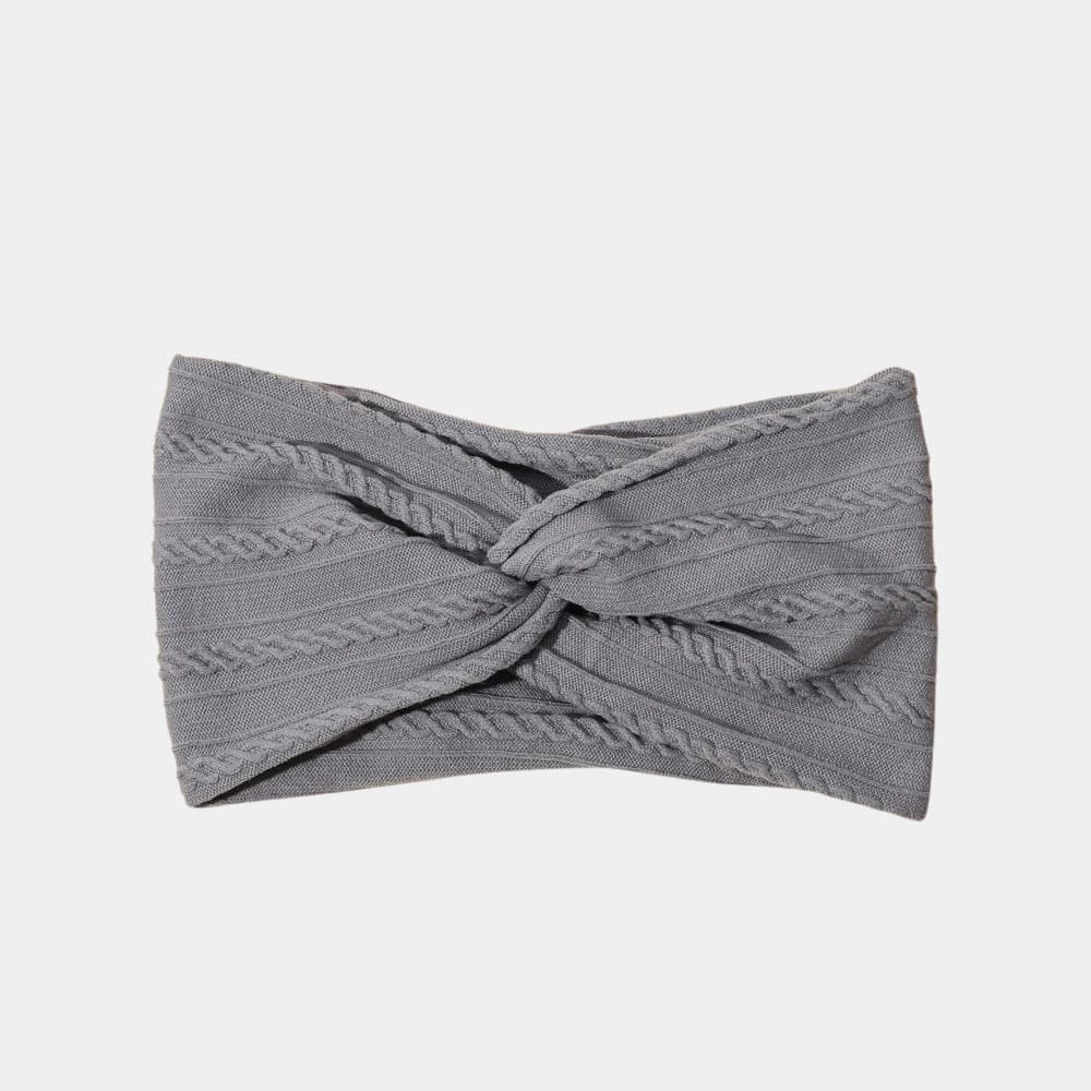 Bandeau bébé large gris