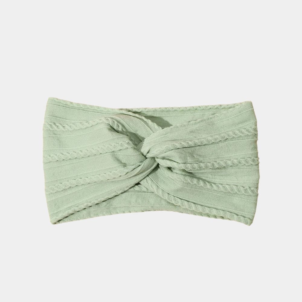 Bandeau bébé large vert clair