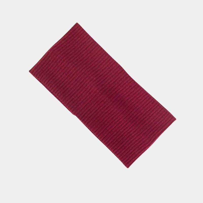 Bandeau élastique rouge bordeaux avec rayures