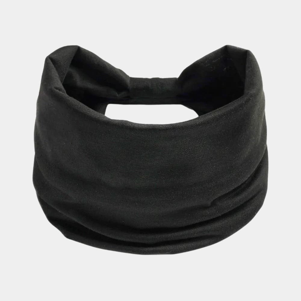 Bandeau noir large uni