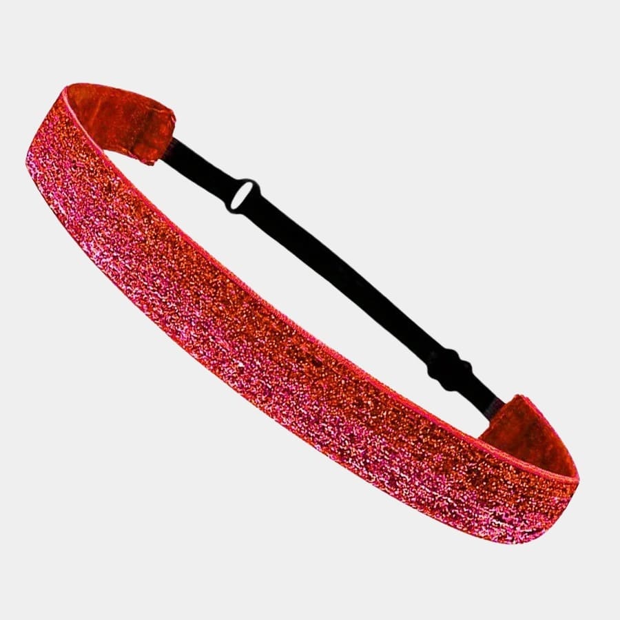 Bandeau à paillettes rouge