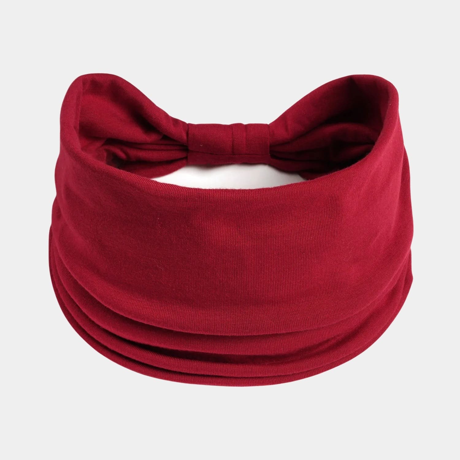 Bandeau rouge carmin large uni