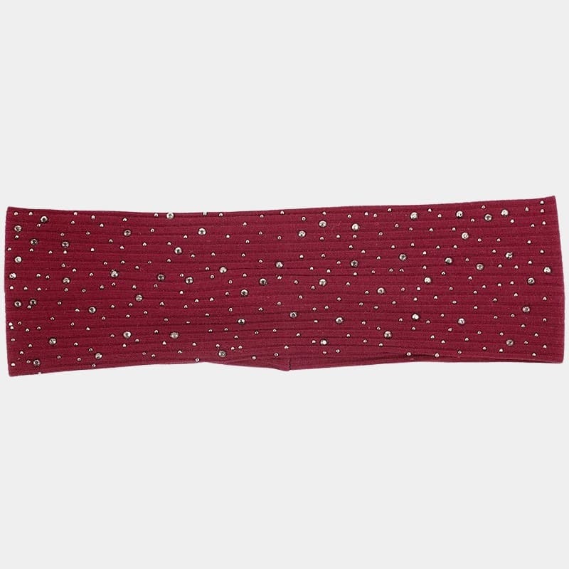 Bandeau à strass rouge