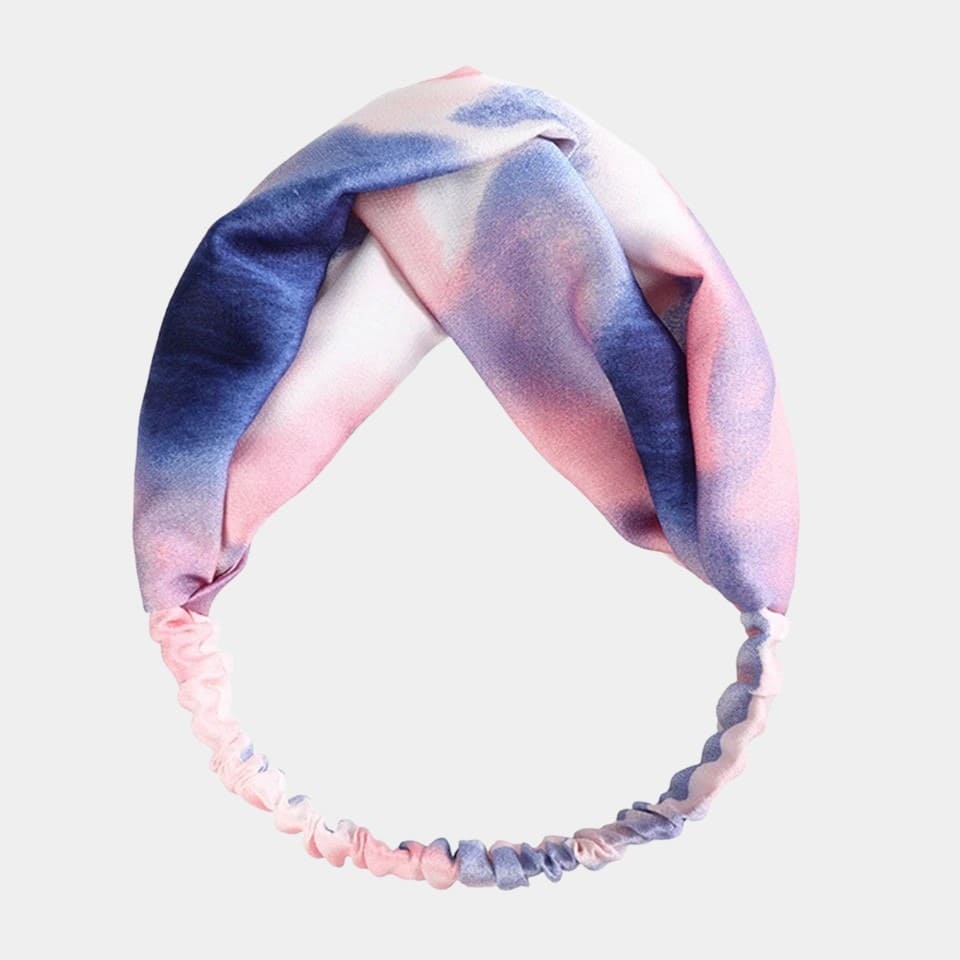 Bandeau tie dye rose