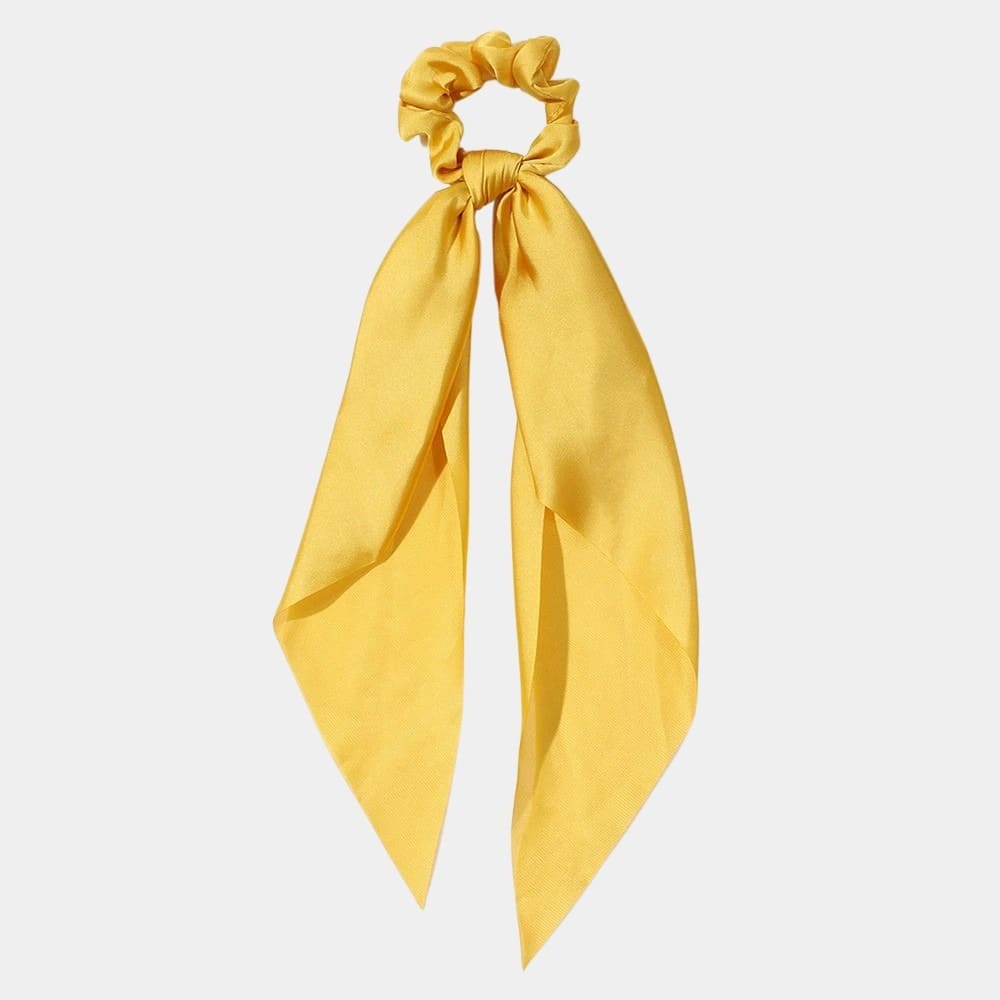 Chouchou foulard jaune