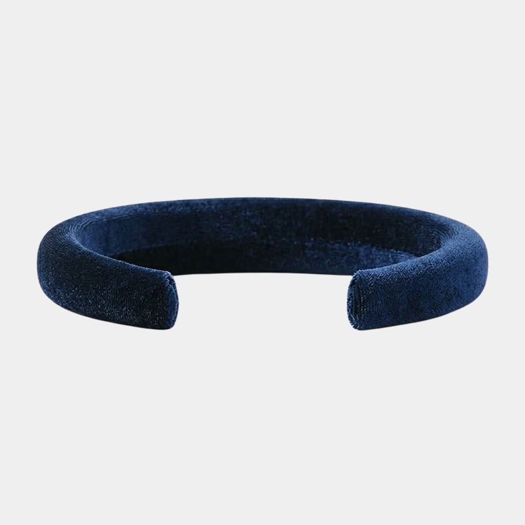 Serre-tête bleu marine en velours