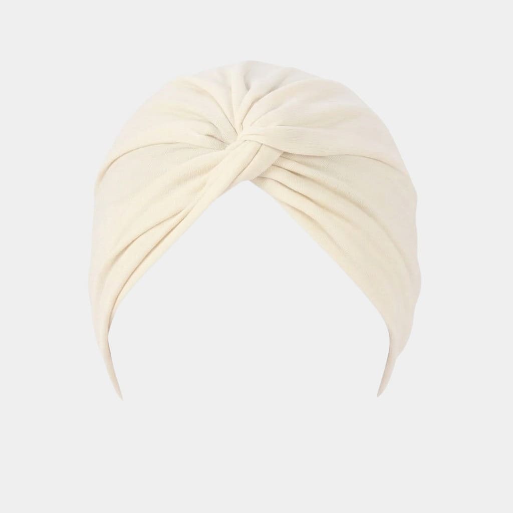 Turban croisé beige