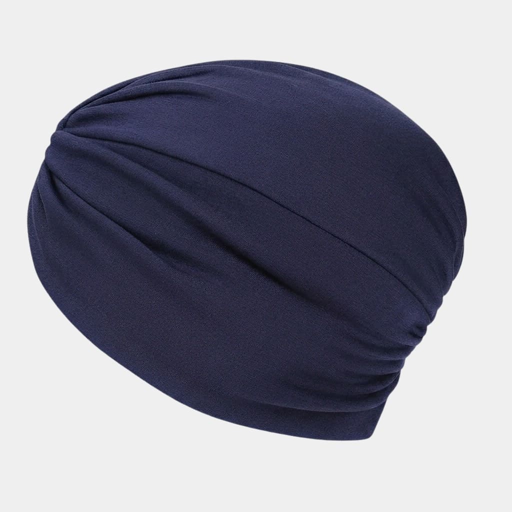 Turban croisé bleu marine